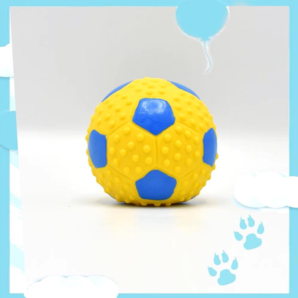 Balle pour Chien - DogBallLatex™ - Baseball Jaune - Au Palace du chien