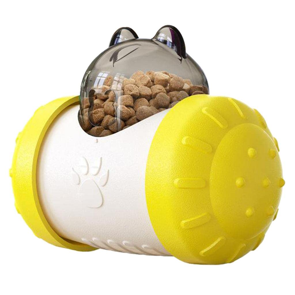 Distributeur de Croquettes pour Chien - BrainChase™ - Jaune - Au Palace du chien