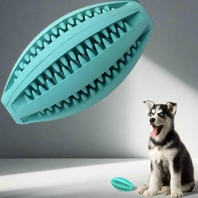 Jouet Interactif pour Chien - ChewBounceBall™ - Bleu Clair - Au Palace du chien