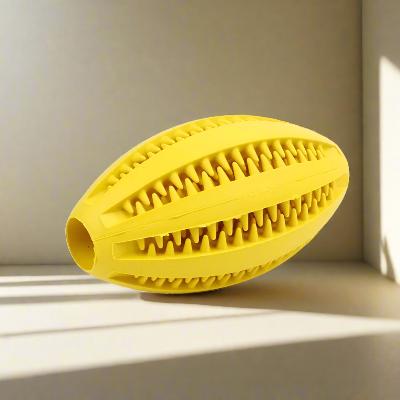 Jouet Interactif pour Chien - ChewBounceBall™ - Jaune - Au Palace du chien